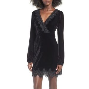(Nordstrom) 4Sienna Black Velvet Dress